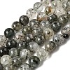 Natural Fuchsite Beads Strands G-K285-40D-1-2