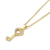 304 Stainless Steel Pendant Necklaces NJEW-U002-15G-02-1