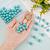 50Pcs Synthetic Turquoise Beads G-AR0004-59-3