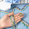  12 Strands 6 Colors Electroplate Glass Beads Strands EGLA-TA0001-31-12