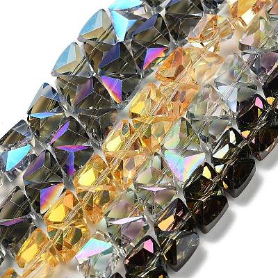 Electroplate Glass Beads Strands EGLA-P066-02A-HP-M-1