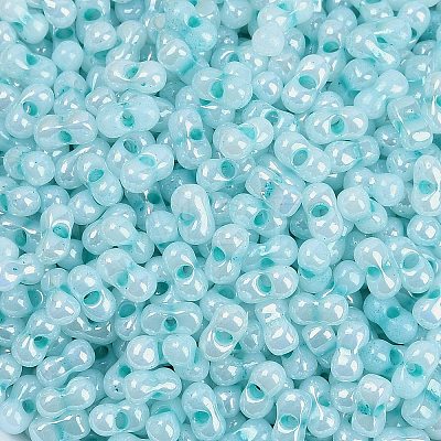 Opaque Colours Luster Glass Seed Beads X1-SEED-K010-04E-1