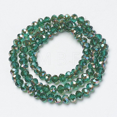 Electroplate Glass Beads Strands EGLA-A034-T4mm-J01-1