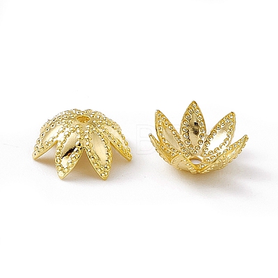 Brass Beads Caps KK-A172-10G-1