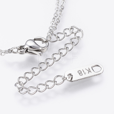 304 Stainless Steel Tiered Necklaces NJEW-I218-10P-1