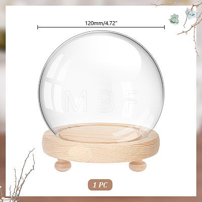   1Pc Glass Dome Cover DJEW-PH0001-40-1