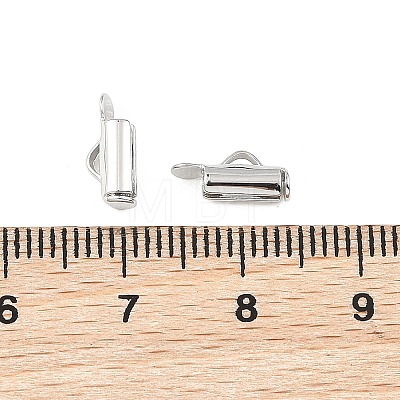SHEGRACE Brass Slide On End Clasp Tubes XGRQ1R087-355P-1