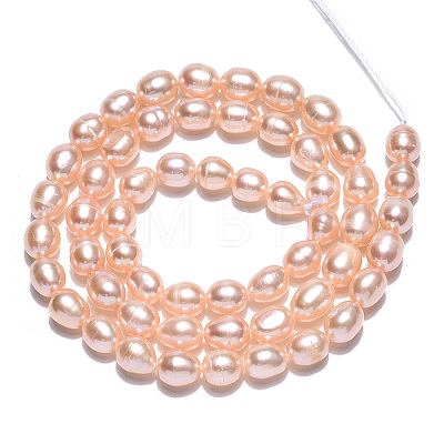 Natural Cultured Freshwater Pearl Beads Strands PEAR-N012-05S-1