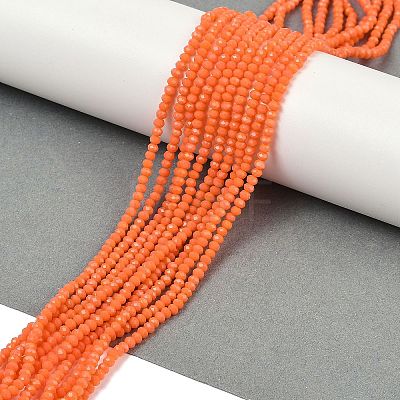 Imitation Jade Glass Beads Strands GLAA-G045-A22-1