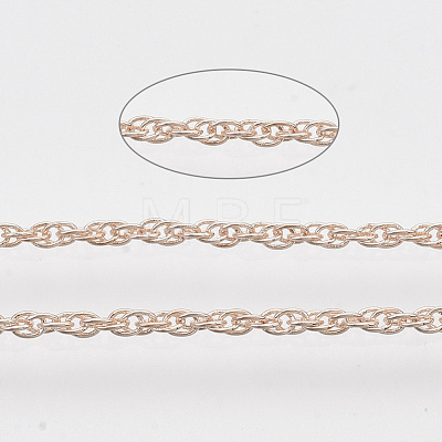 Soldered Brass Coated Iron Rope Chains CH-T002-04RG-1