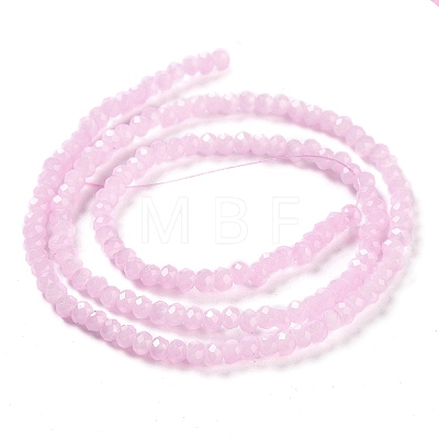 Baking Painted Imitation Jade Glass Bead Strands DGLA-A034-J2MM-A26-1