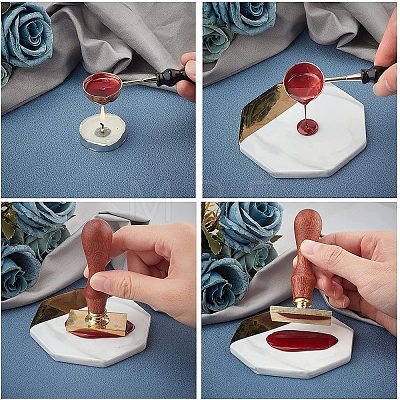 Wax Seal Stamp Set AJEW-WH0214-133-1