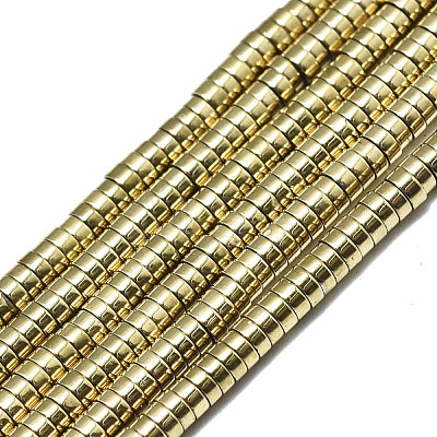 Electroplate Non-magnetic Synthetic Hematite Beads Strands G-S352-42A-01-1