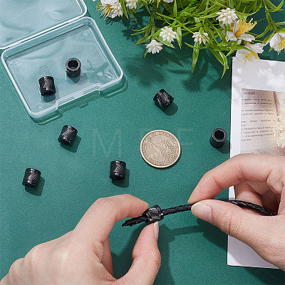 8Pcs 304 Stainless Steel Glazed European Beads STAS-UN0065-07EB-1