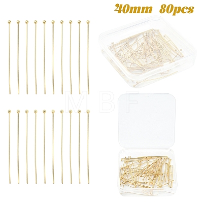 80Pcs 304 Stainless Steel Ball Head for Craft Jewelry Making STAS-YW0002-89-1