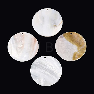 Natural Freshwater Shell Big Pendants SHEL-T020-47B-1