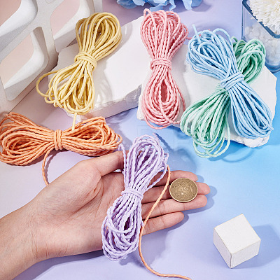 30M 6 Colors Polyester Elastic Cords EC-TA0001-07C-1