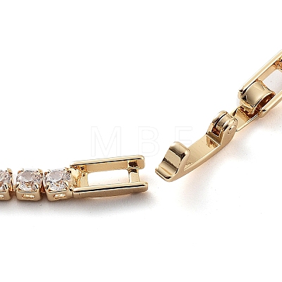 Golden Brass Link Bracelet BJEW-C055-05B-G-1