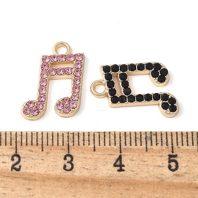 Alloy Rhinestone Pendants PALLOY-E775-04G-1