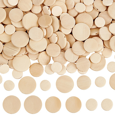 210Pcs 3 Styles Wooden Beads WOOD-PA0001-52-1