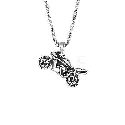 Motorcycle Alloy Pendant Necklace FS-WGFC55A-05-1