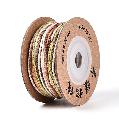 30M Segment Dyed Macrame Cotton Cord OCOR-T018-01B-1