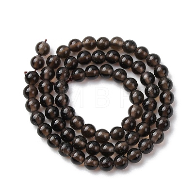 Natural Smoky Quartz Beads Strands G-Z116-A03-3mm-1