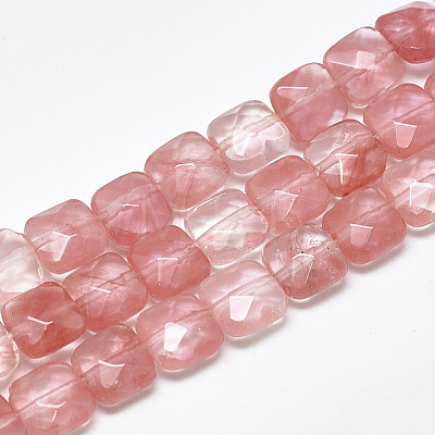 Cherry Quartz Glass Beads Strands G-S357-D01-14-1