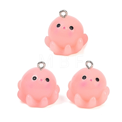 Marine Series Opaque Resin Pendants RESI-XCP0002-42B-1