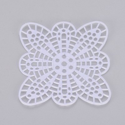 DIY Flower Plastic Canvas Shapes DIY-TAC0006-92-1