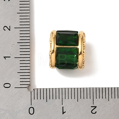 304 Stainless Steel Glass European Beads FIND-E059-03D-1