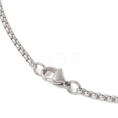 304 Stainless Steel Box Chain Lariat Necklaces NJEW-JN05886-1