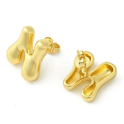 Rack Plating Brass Earrings EJEW-S222-01G-N-1