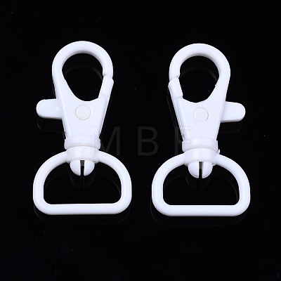 Opaque ABS Plastic Swivel D Rings Lobster Claw Clasps SACR-N015-001-1