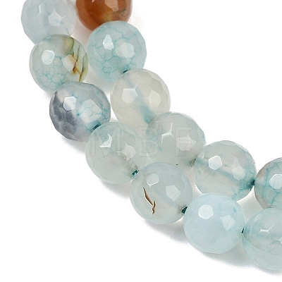 Natural Agate(Dyed & Heated) Beads Strands G-G079-A08-03-1