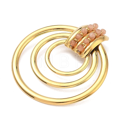 304 Stainless Steel Big Pendants STAS-K317-07G-1