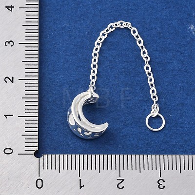 925 Sterling Silver Ends With Chain STER-S010-04A-S-1