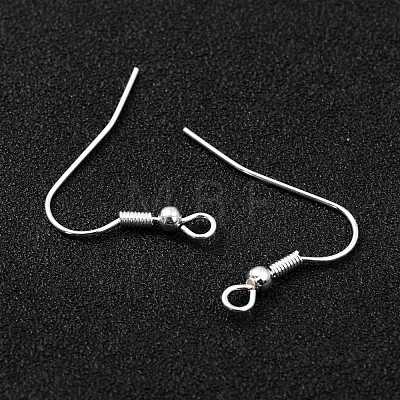 304 Stainless Steel Earring Hooks X-STAS-L258-001B-S-1
