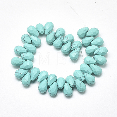 Synthetic Turquoise Beads Strands G-S357-C01-16-1