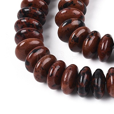 Natural Mahogany Obsidian Beads Strands G-T144-49C-01-1