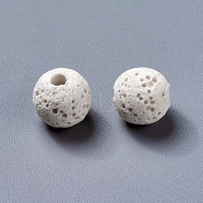 Unwaxed Natural Lava Rock Beads X-G-F325-8mm-A14-1