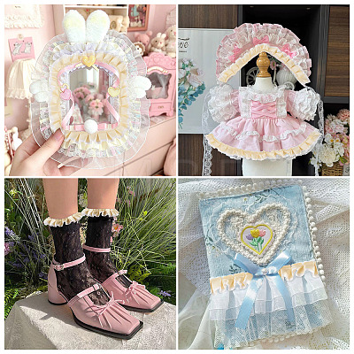 10Yards Polyester Lace Ribbon OCOR-TA0004-26A-1