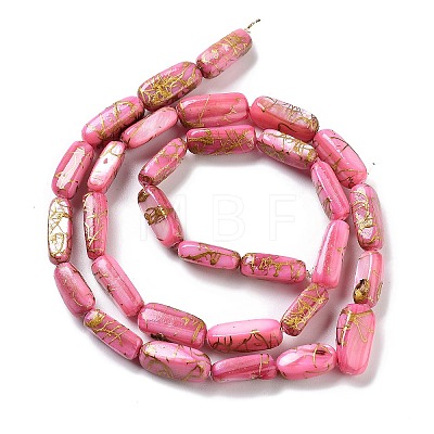 Natural Freshwater Shell Dyed Beads Strands SHEL-D082-18A-1