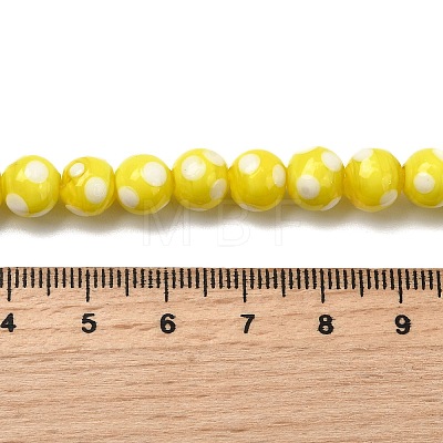 Handmade Lampwork Beads LAMP-D002-8mm-01-1