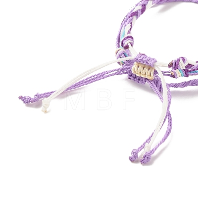 3Pcs 3 Style Waxed Polyester Braided Bracelets Sets BJEW-JB08115-03-1