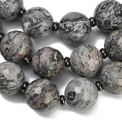 Natural Map Stone Beads Strands GG-CBA007A-D06-02-1