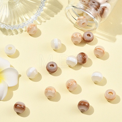 30Pcs Resin European Beads RESI-YW0006-36A-1
