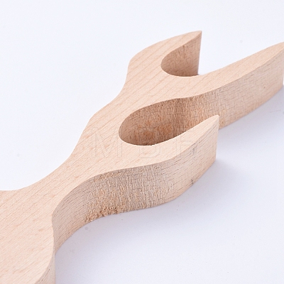 Unfinished Beech Wood Blank Spoon DIY-D029-01B-02-1