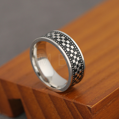 201 Stainless Steel Finger Rings for Men GF3329-3-1