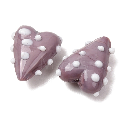 Handmade Lampwork Enamel Beads LAMP-Z025-01F-1